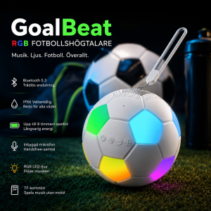 ⚽ GoalBeat RGB Fotbollshögtalare